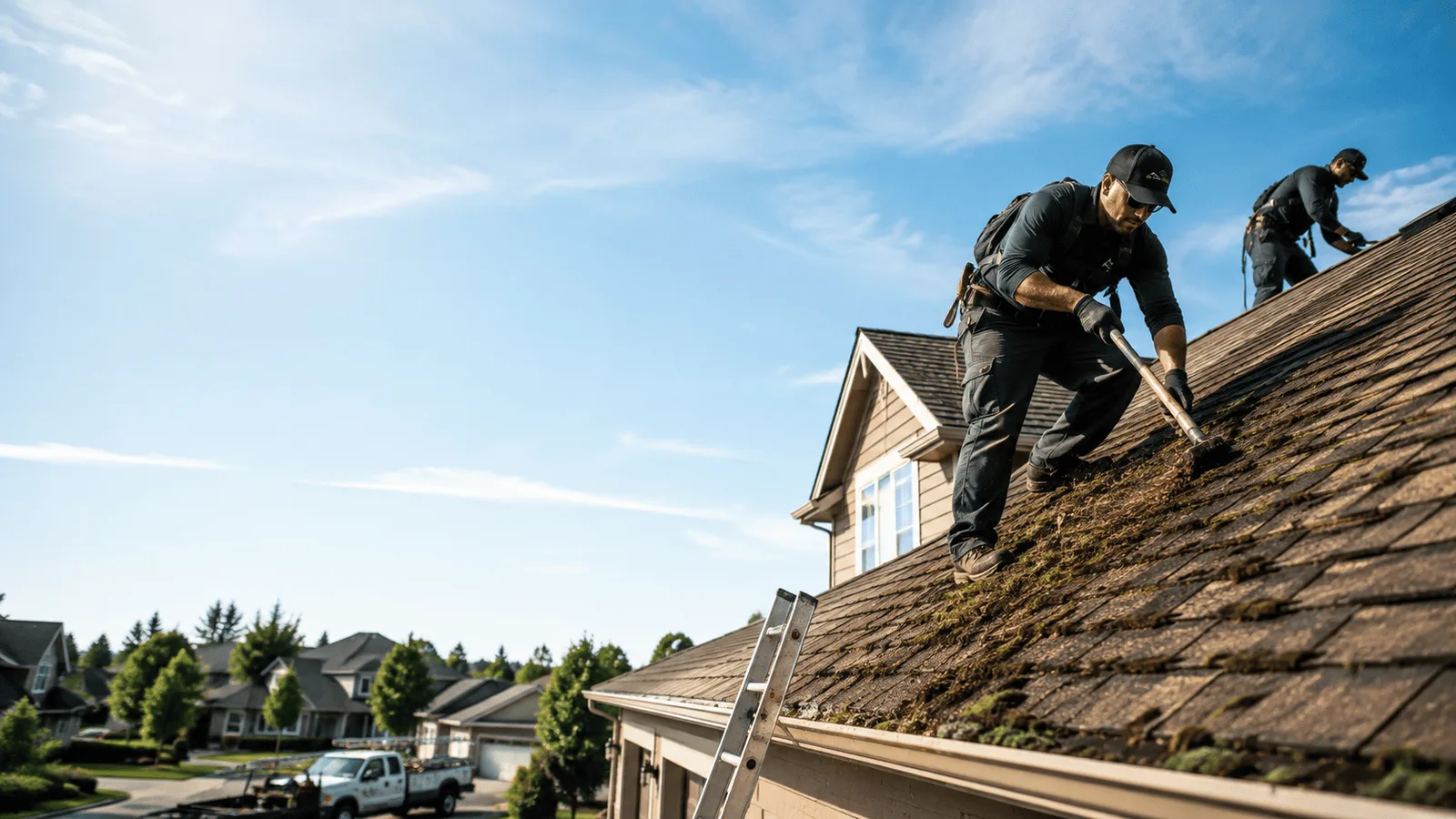 Roof Moss Removal in Spring Arbor, MI near me